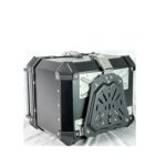 Baúl de aluminio 45 L (6 anclajes) Negro