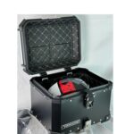 Baúl de aluminio 45 L (6 anclajes) Negro