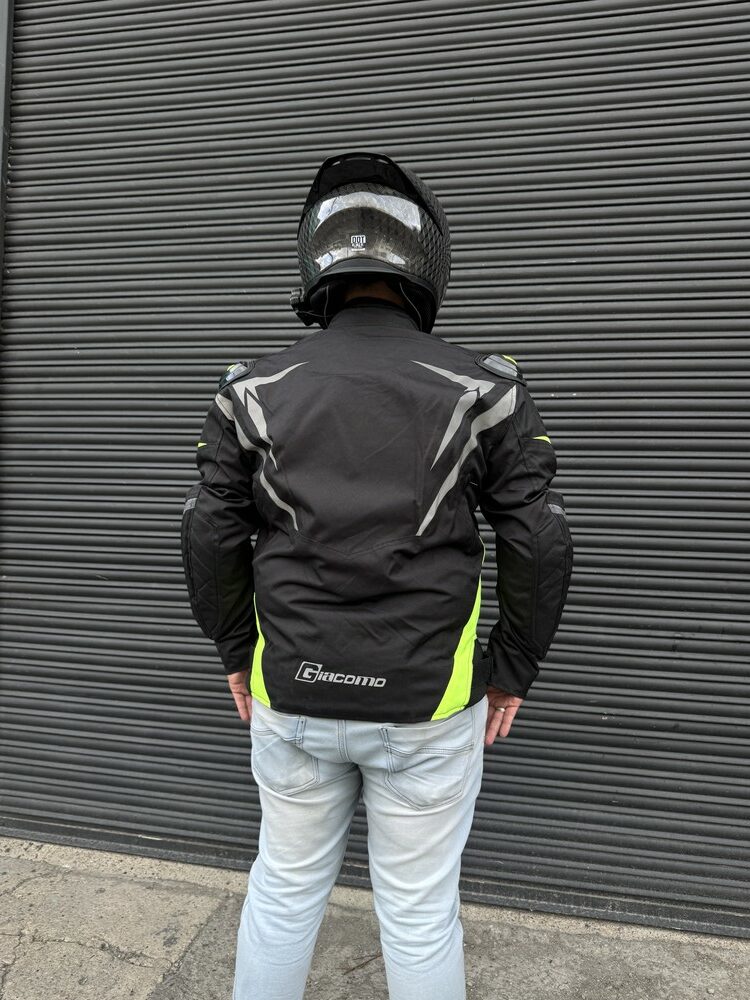 Chaqueta Hard Racer Negra Verde Neon Hombre