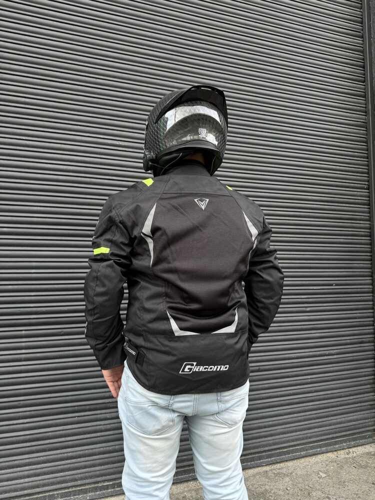 Chaqueta Summer Lite Negra Verde Hombre