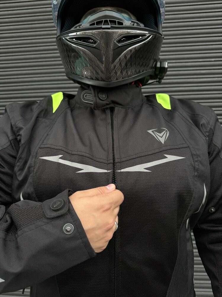 Chaqueta Hard Racer Negra Verde Neon Hombre