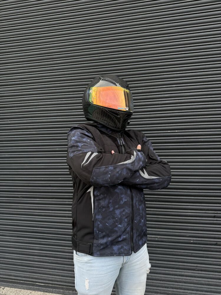 Chaqueta Street Negra Azul Hombre