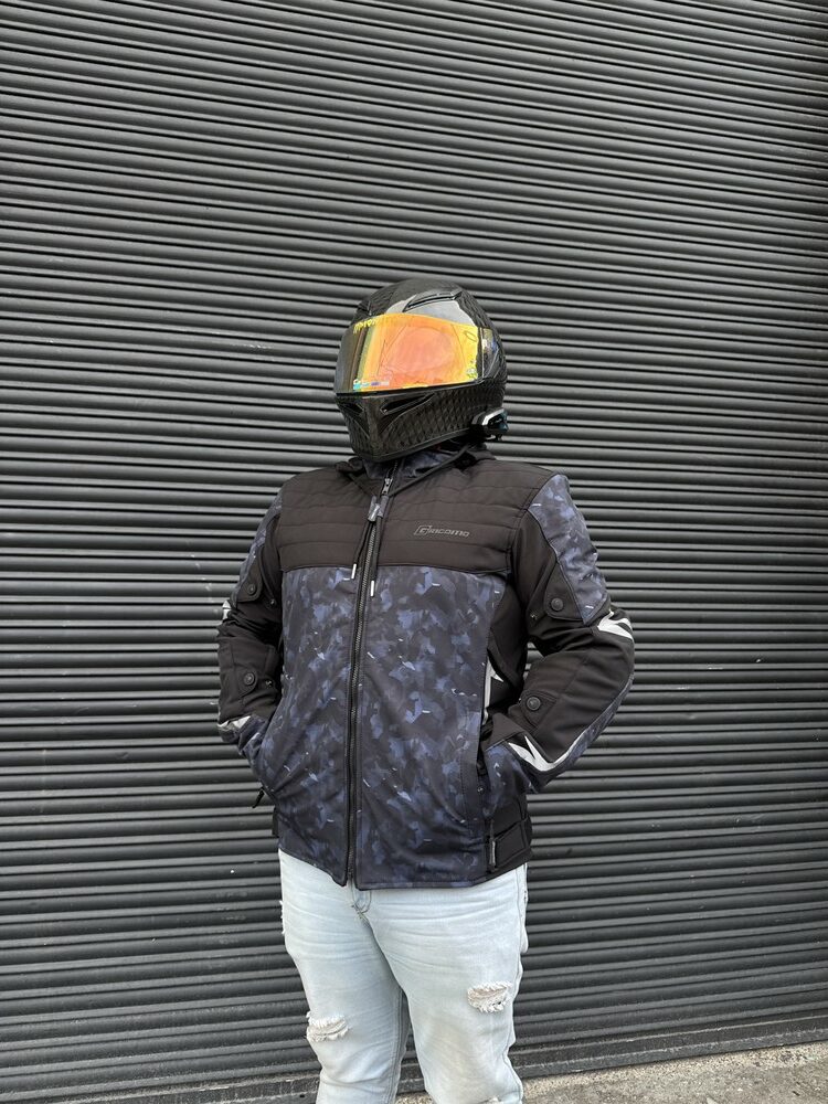 Chaqueta Street Negra Azul Hombre