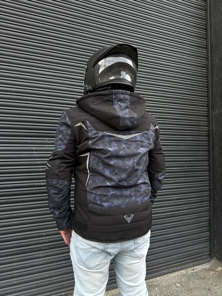 Chaqueta Street Negra Azul Hombre