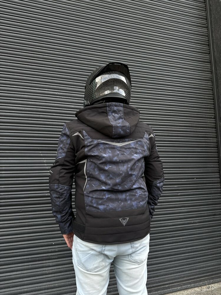 Chaqueta Street Negra Azul Hombre