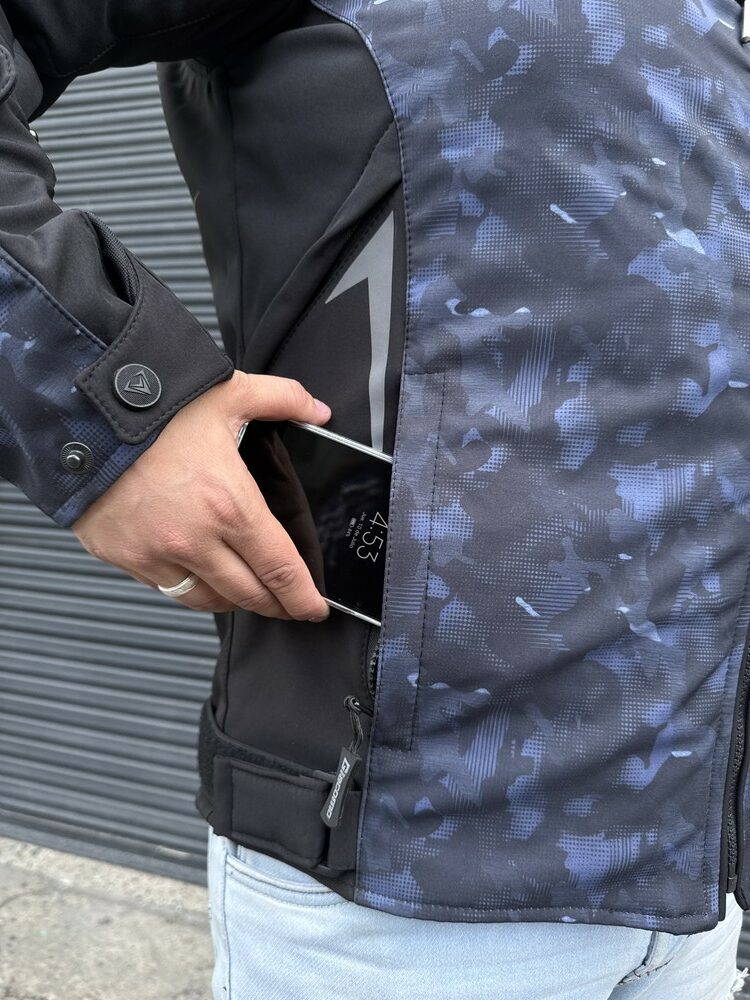 Chaqueta Street Negra Azul Hombre