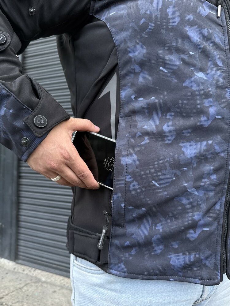 Chaqueta Street Negra Azul Hombre