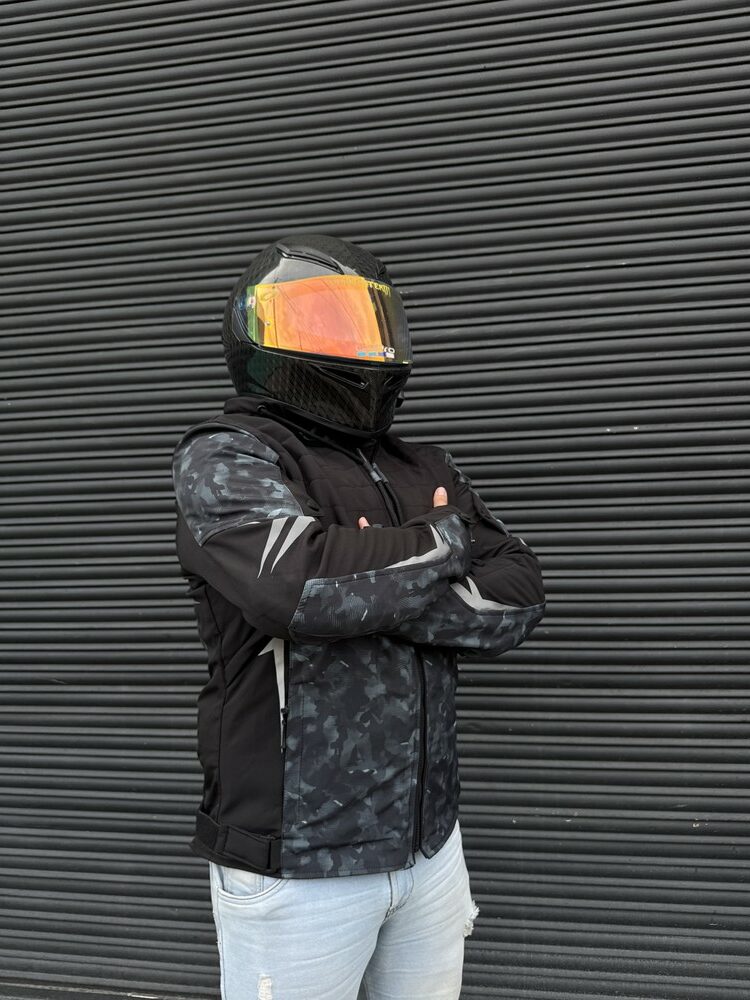 Chaqueta Street Negra Verde Hombre