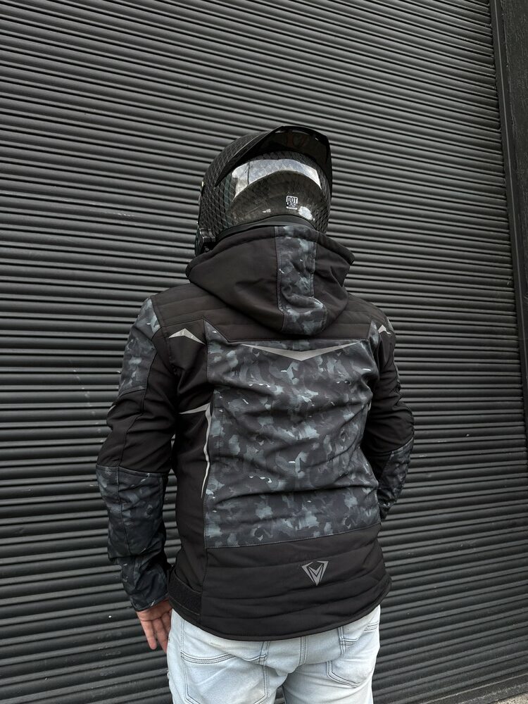 Chaqueta Street Negra Verde Hombre