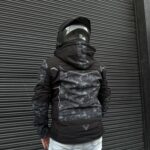 Chaqueta Street Negra Verde Hombre