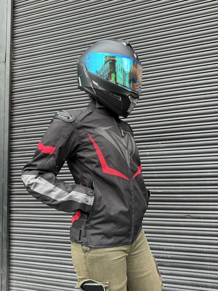 Chaqueta Hard Racer Negra Roja Mujer
