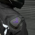 Chaqueta Hard Racer Morado Negro Mujer