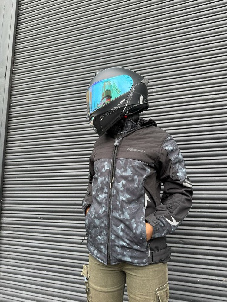 Chaqueta Street Negra Verde Mujer