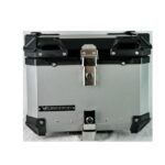 Baúl de aluminio 45 L (6 anclajes) Gris