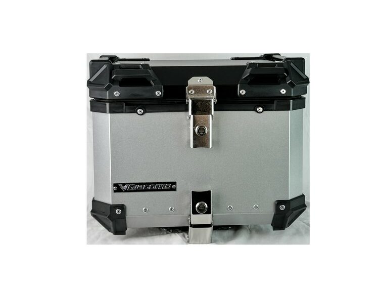 Baúl de aluminio 45 L (6 anclajes) Gris