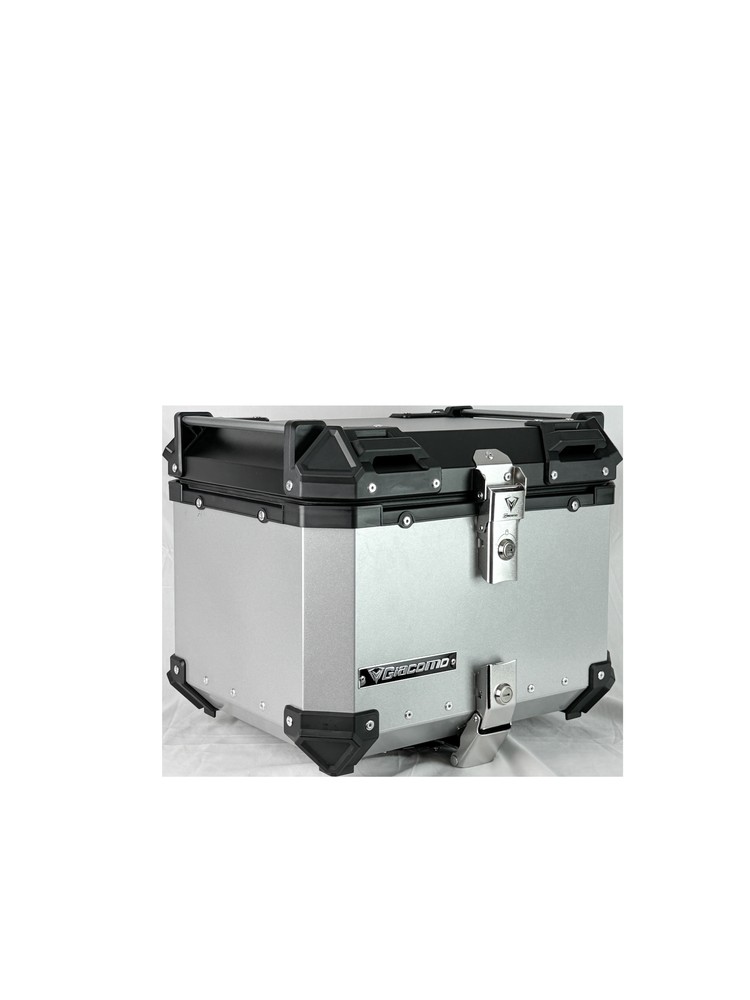 Baúl de aluminio 45 L (6 anclajes) Gris
