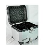 Baúl de aluminio 45 L (6 anclajes) Gris