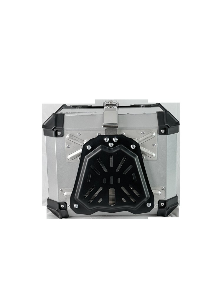 Baúl de aluminio 45 L (6 anclajes) Gris