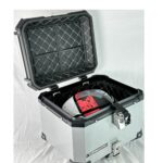 Baúl de aluminio 45 L (6 anclajes) Gris