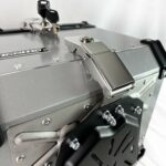 Baúl de aluminio 45 L (6 anclajes) Gris