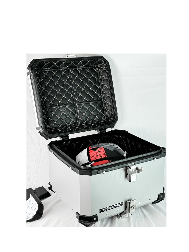 Baúl de aluminio 55 L Gris